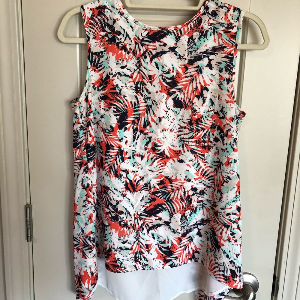 Collective Concepts Tropical Sleeveless Blouse